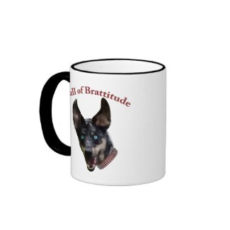 Catahoula dog with brattitude coffee mug