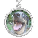 Catahoula Leopard Dog Face Personalized Necklace