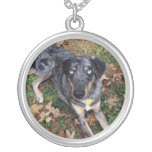 Catahoula Leopard Dog Laying Down Custom Necklace