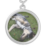 Catahoula Leopard Dog Rolling in Grass Custom Jewelry