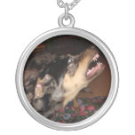 Catahoula Leopard Dog Showing Teeth Necklace