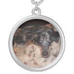Catahoula Leopard Dog Snoozing Pendant