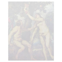 Català: L'Adam I L'Eva, Adam And Eve,  By Rubens P Customized Letterhead