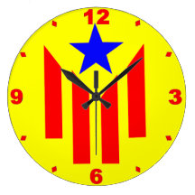 Catalan Estelada flag Wallclocks