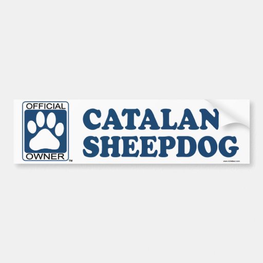 Catalan Sheepdog Blue Bumper Sticker