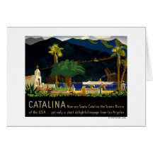 Catalina by Otis Shepard, c. 1935.  Greeting Cards