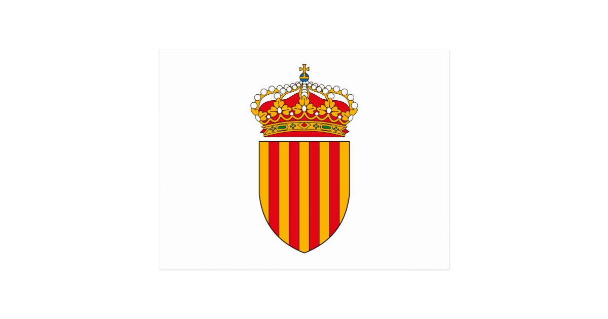 Catalonia Coat of Arms Postcard Zazzle