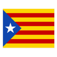 Catalonia Estelada Flag Post Card