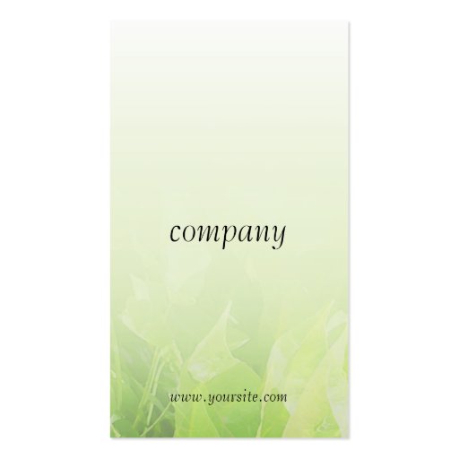Catalpa Blend Profile Card Business Cards (back side)