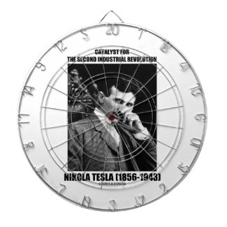 Catalyst For Second Industrial Revolution N. Tesla Dartboard With Darts