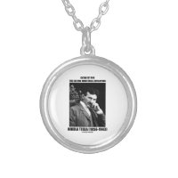 Catalyst For Second Industrial Revolution N. Tesla Round Pendant Necklace