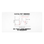 Catalyst Needed So That Less Energy Is Required Customized Photo Card