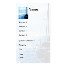 Catamaran in Beautiful Dominica Waters Business Card Templates