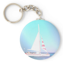 Catamaran Sailboat Keychain keychains