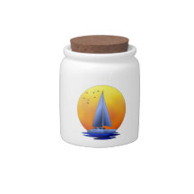 Catamaran Sailing Candy Jars