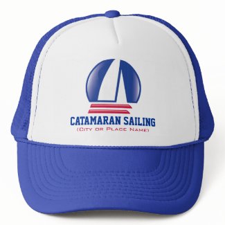 Catamaran Sailing_Pontoon Racing_BlueMoon template hat