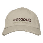 Catapult Distressed Chino Twill Cap embroidered hats