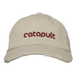 Catapult Distressed Chino Twill Cap embroidered hats