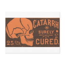 Catarrh Skull Post Cards