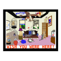 Catastrophe (Wish You Were Here) Postcard postcards