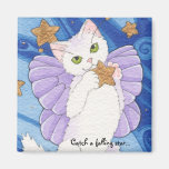 Catch a falling star square magnet
