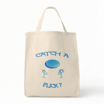 Catch A Flick Frisbee Tote Bag