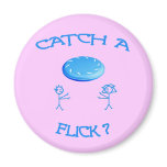Catch A Flick Frisbee Fridge Magnets