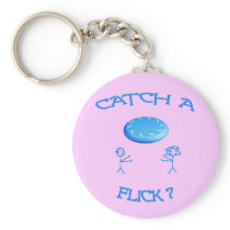 Catch A Flick Frisbee Key Chain