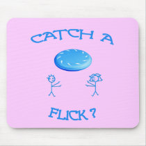 Catch A Flick Frisbee Mousepad