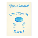 Catch A Flick Frisbee Personalized Invites