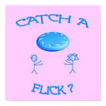 Catch A Flick Frisbee Print