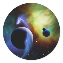 Catch a Moon Round Stickers