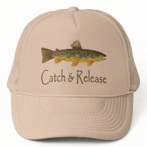 Catch and Release Fishing Mesh Hats