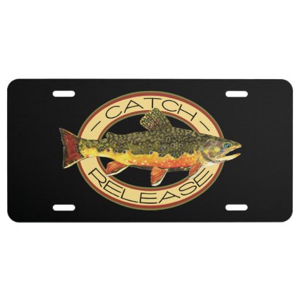 Catch and Release Fishing License Plate