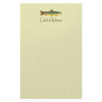 Catch and Release Fishing Custom Stationery