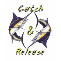 Catch and Release Marlins t-shirts