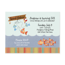 Catch of the Day Invitation postcards by KrispysKingdom Catch of the Day Invitation postcards
