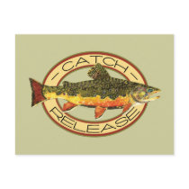 Catch & Release Fishing Post Cards