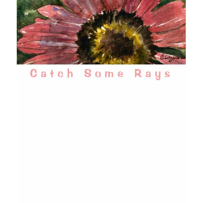 Catch Some Rays Sunflower Dark T-Shirt Apparel by lillyarts