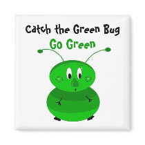 Catch the Green Bug magnets by seashell2 Catch the Green Bug magnets