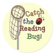 Catch the Reading Bug Tshirts and Gifts stickers by school_teacher Catch the Reading Bug Tshirts and Gifts stickers