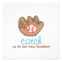 "Catch us in our new location" change of address Announcements
