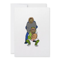 Catcher and Umpire Custom Invite