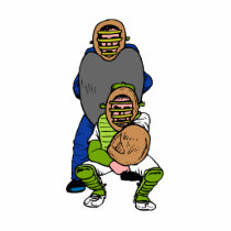 Catcher and Umpire Acrylic Cut Out