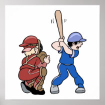 Catcher & Batter Print
