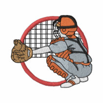 Catcher Logo embroidered shirts by ZazzleEmbroidery Catcher Logo embroidered shirts