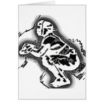 CATCHER WAITING GREETING CARD