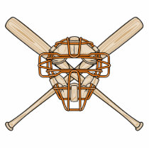 catchers mask and bats baseball icon acrylic cut out