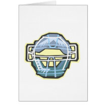 Catchers Mask Greeting Cards