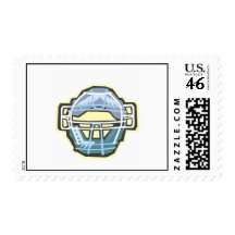 Catchers Mask Postage Stamp
